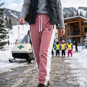 SEARIPE SNOW Ski Pants Women’s Small Pink White Waterproof Insulated Snowboard